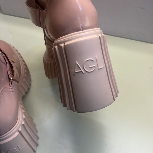 Agl Made in Italy Pink Platform Shoes with Chunky Sole - Picture 6 of 8